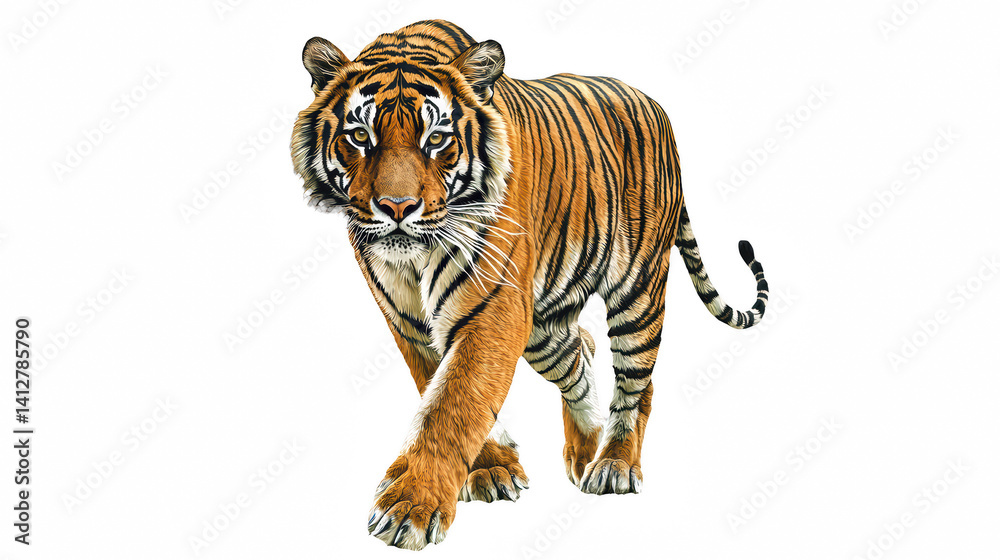 Obraz premium a 3d picture of an animal running on a transparent background, PNG image, PNG file, Generative art.