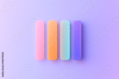 Minimalist flat ui design with colorful menu toggle icons for modern interfaces