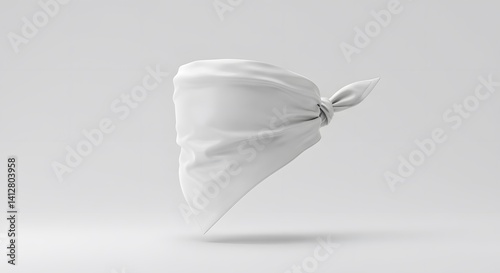 White Bandana Mockup for Branding and Design Projects A Clean Minimalist Style  Studio Photography