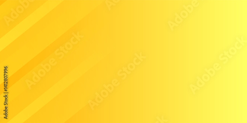 Orange and yellow gradient sunny stripes background. Abstract Yellow Background With 3d line Modern Concept. Minimal Poster. Background For Banner, Web, Cover, Billboard, Social Media, Landing Page