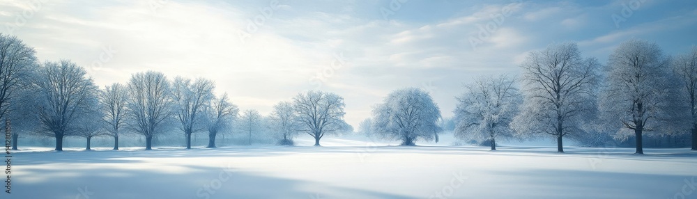 A serene winter landscape featuring a blanket of fresh snow covering rolling hills, tall evergreen trees dusted with frost, and a clear blue sky, perfect for HD wallpaper enthusiasts. A serene winter landscape featuring a blanket of fresh snow covering rolling hills, tall evergreen trees dusted with frost, and a clear blue sky, perfect for HD wallpaper enthusiasts.