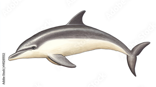 Illustration of a Common Dolphin