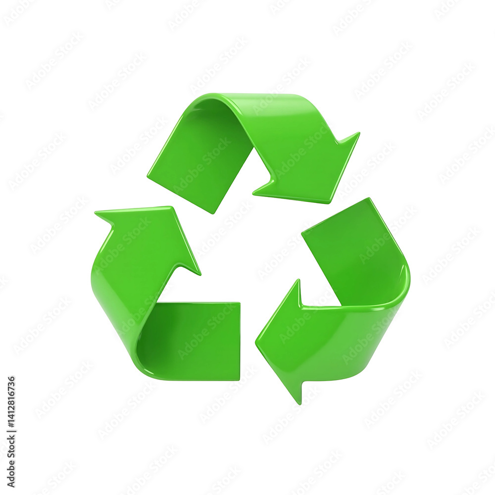 3d recycle symbol illustration vector icons isolated on white background 3d recycle symbol illustration vector icons isolated on white background