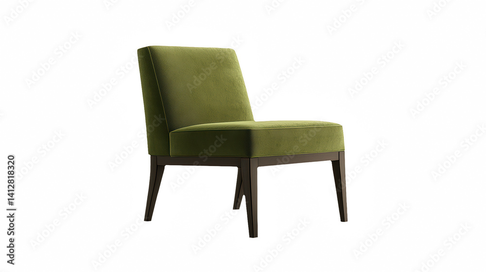 a green chair is against a on a transparent background, PNG image, PNG file, Generative art. a green chair is against a on a transparent background, PNG image, PNG file, Generative art.
