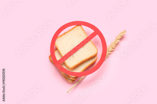Stop sign with bread and sp...