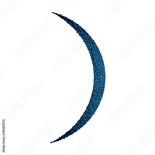Lunar moon phases with crescent, full, and half shapes, abstract night sky design, waning eclipse line art for calendar or logo. Flat vector illustration isolated on white background.