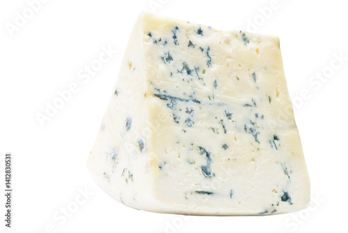 Obraz na płótnie Blue cheese on white background isolated w salonie