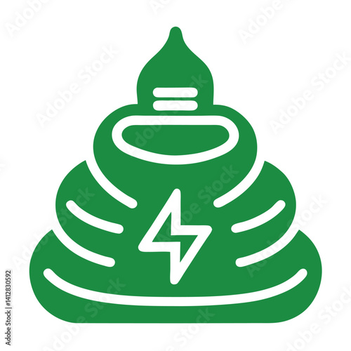eco energy line icon insulation foam silhouette