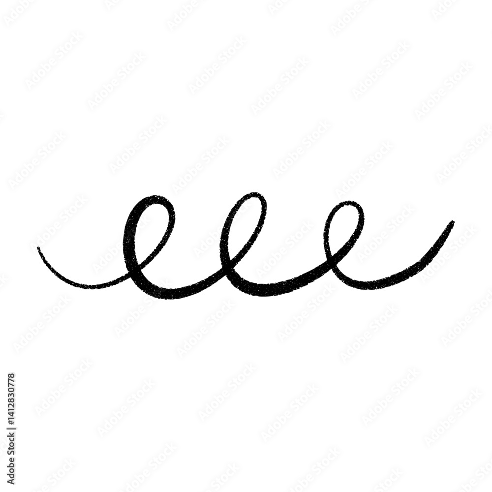 Flexible coil spring spiral. Thin wire curves in bouncing zigzag shapes. Flat vector illustration isolated on white background. Flexible coil spring spiral. Thin wire curves in bouncing zigzag shapes. Flat vector illustration isolated on white background.