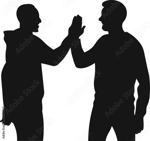 Male Friendship  Silhouette