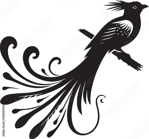 Quetzal bird vector art