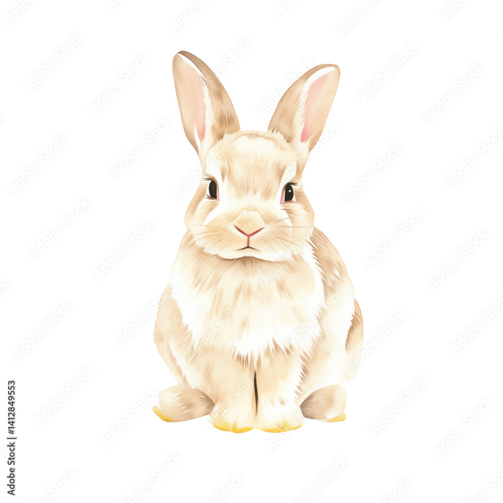 Fototapeta premium Easter bunny on transparent background