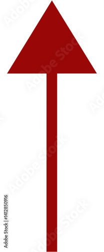 Red Upward Arrow