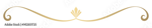 Simple gold vintage lines for decorating luxury cards