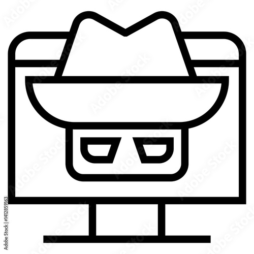 spyware vector icon