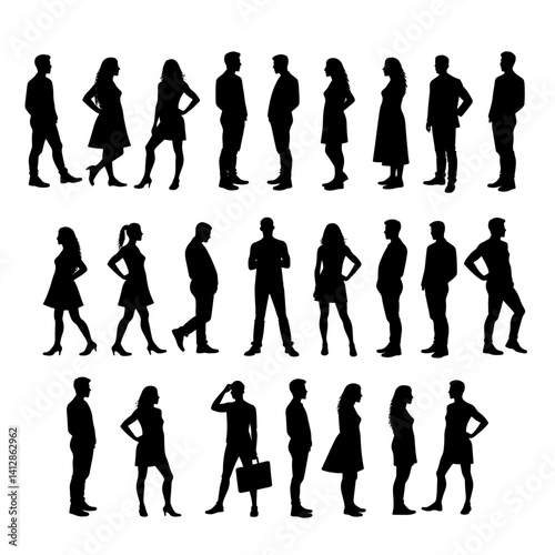business people silhouettes