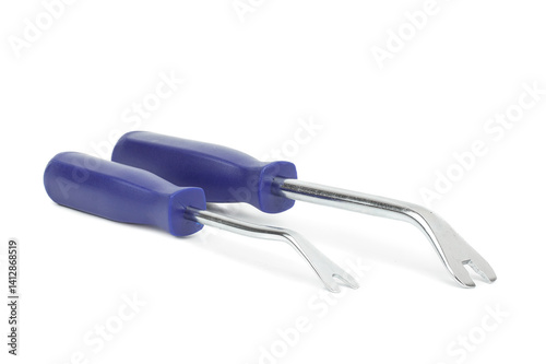 Nail puller isolated on a white background