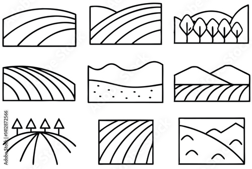 Fish Farm Scene Vector Collection