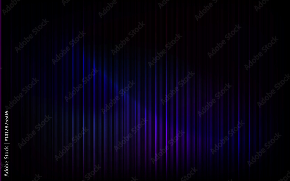 Fototapeta premium Blue purple glowing vertical lines dark abstract background texture pattern glow
