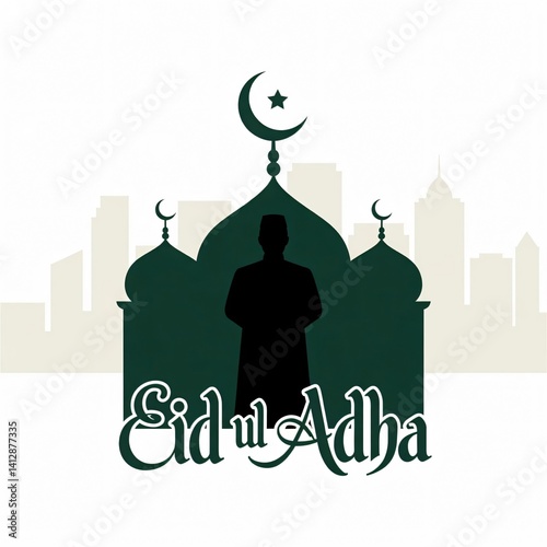 Eid al-Adha Mubarak Flyer Template – Islamic Festival Celebration Design for Qurbani, Eid ul adha poster, 2025