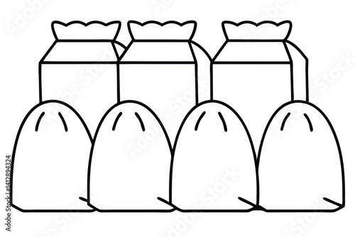 Cartoon Fish Farm Illustrations for Digital Use