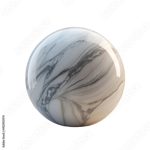 glass globe on white background