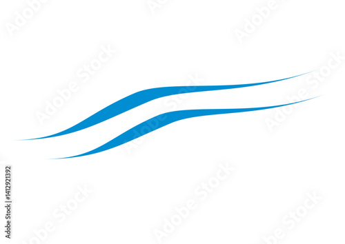Free Download Vector blue waves in abstract style, fluid design, symbol of movement and tranquility with copy space

 - GFXLoad