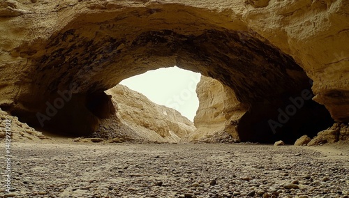 Wallpaper Mural Sandy archway in a desert canyon Torontodigital.ca