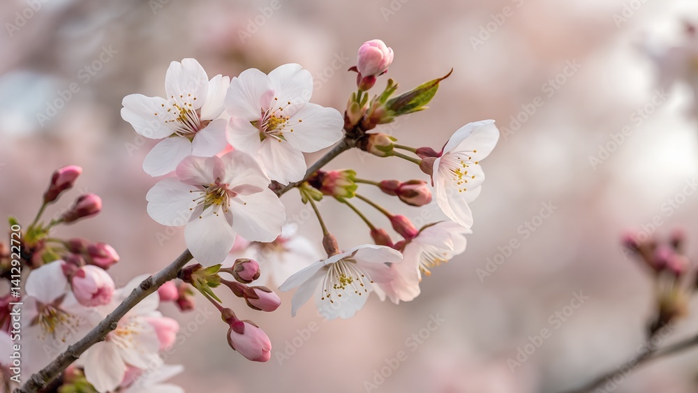close up of cherry blossoms with soft background close up of cherry blossoms with soft background