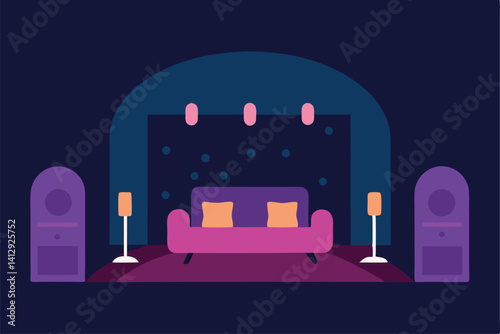 bedroom with a candle