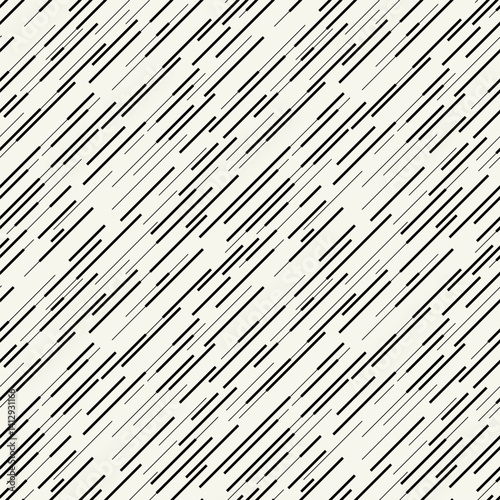 Vector seamless pattern. Modern stylish texture. Geometric striped ornament. Monochrome geometric swatch. Smooth diagonal capsules.