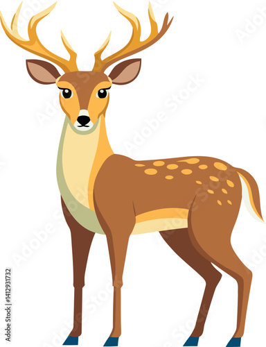 Gentle White-Tailed Deer Doe – Ideal for Animal Lovers and Outdoor-Themed Artwork