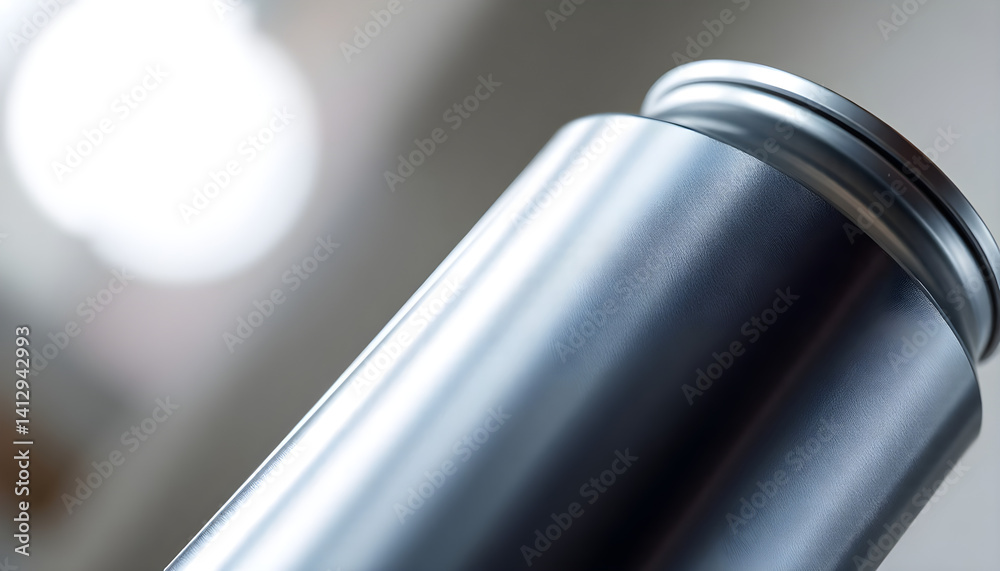 Naklejka premium close up of a metal object with a blurry background