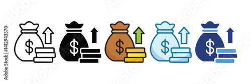 Investment Icon Set Multiple Style Collection