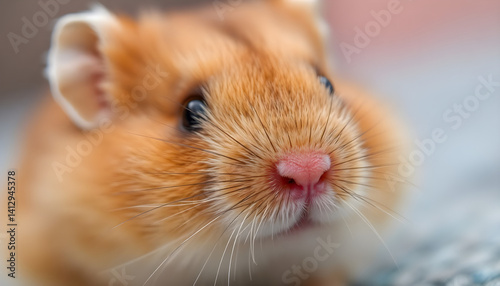 close up of a small brown rodent