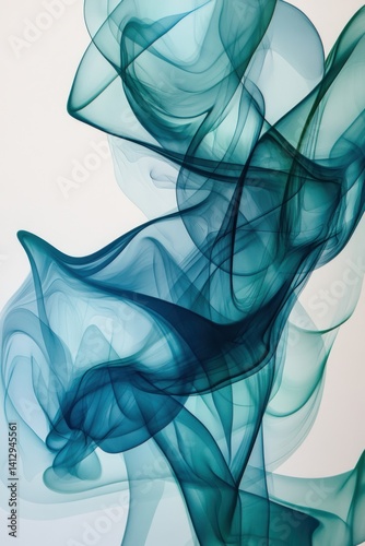 Abstract aquamarine smoke background texture