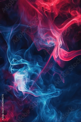 Abstract aquamarine smoke background texture