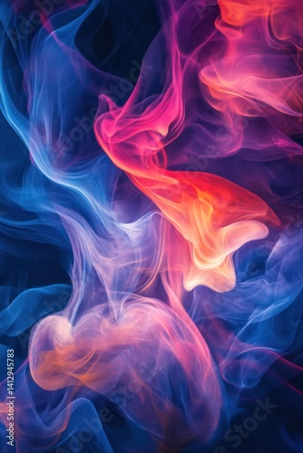 Abstract aquamarine smoke background texture