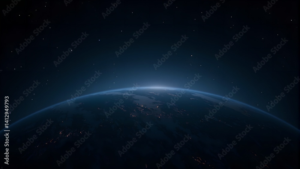 Discover a captivating exoplanet with a shimmering opalescent surface under the glow of distant stars in the never ending universe Discover a captivating exoplanet with a shimmering opalescent surface under the glow of distant stars in the never ending universe