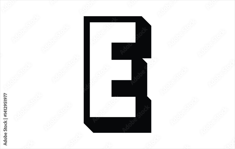 Obraz premium Elegant Letter E logo Vector Template Initial Letter E Logo Design. Creative And Modern E logo