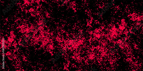 Grungy red canvas background or texture. Defocused Lights and Dust Particles with deep Red clouds painted. Grunge pattern for design and decoration space for text. Dark red slate background toned clas