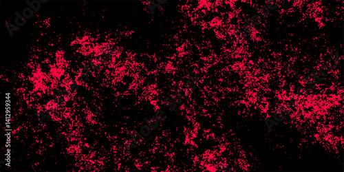 Grungy red canvas background or texture. Defocused Lights and Dust Particles with deep Red clouds painted. Grunge pattern for design and decoration space for text. Dark red slate background toned clas