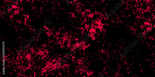 Grungy red canvas background or texture. Defocused Lights and Dust Particles with deep Red clouds painted. Grunge pattern for design and decoration space for text. Dark red slate background toned clas
