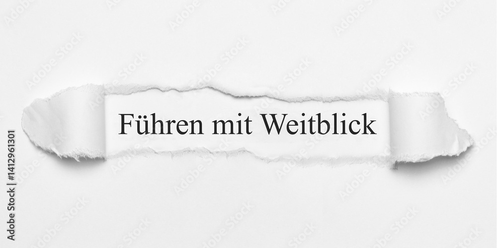 Obraz premium Führen mit Weitblick 