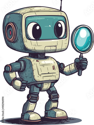 blue screen robot android