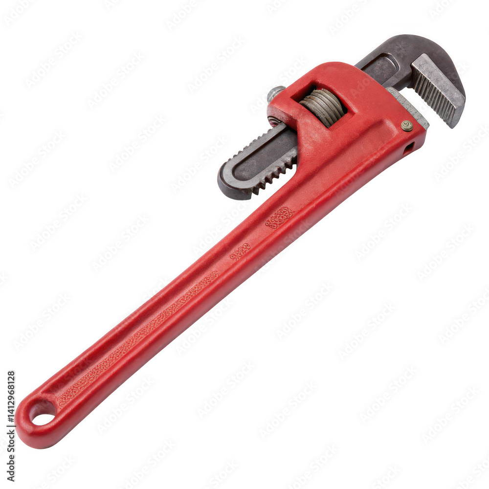 Red Pipe Wrench A Durable and Reliable Tool for Plumbing and Mechanical Work Red Pipe Wrench A Durable and Reliable Tool for Plumbing and Mechanical Work