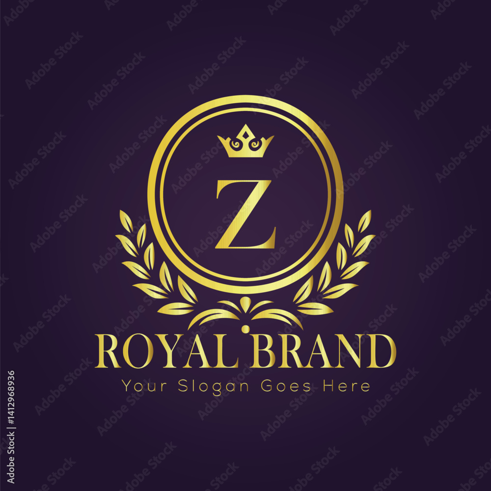Fototapeta premium luxury gold logo concept