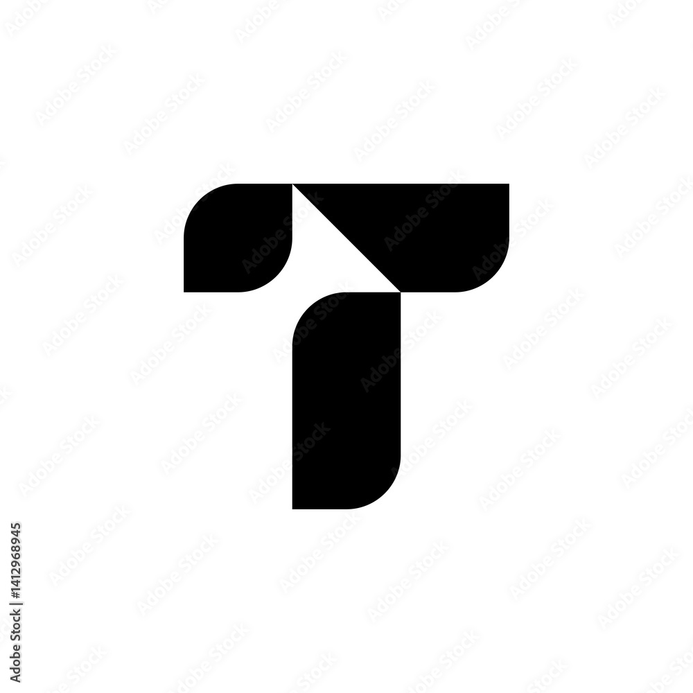 letter T logo letter T logo