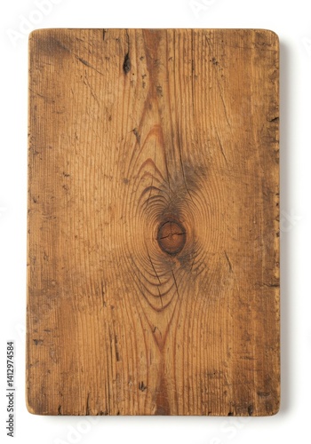 Obraz na płótnie Rustic wooden cutting board with natural grain for kitchen decor and culinary use w salonie