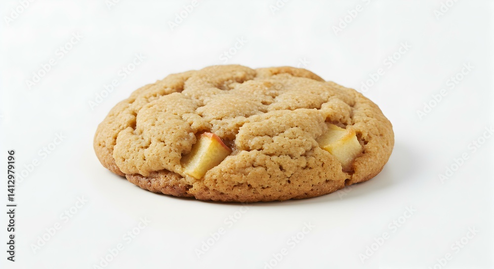 Applesauce cookie white background